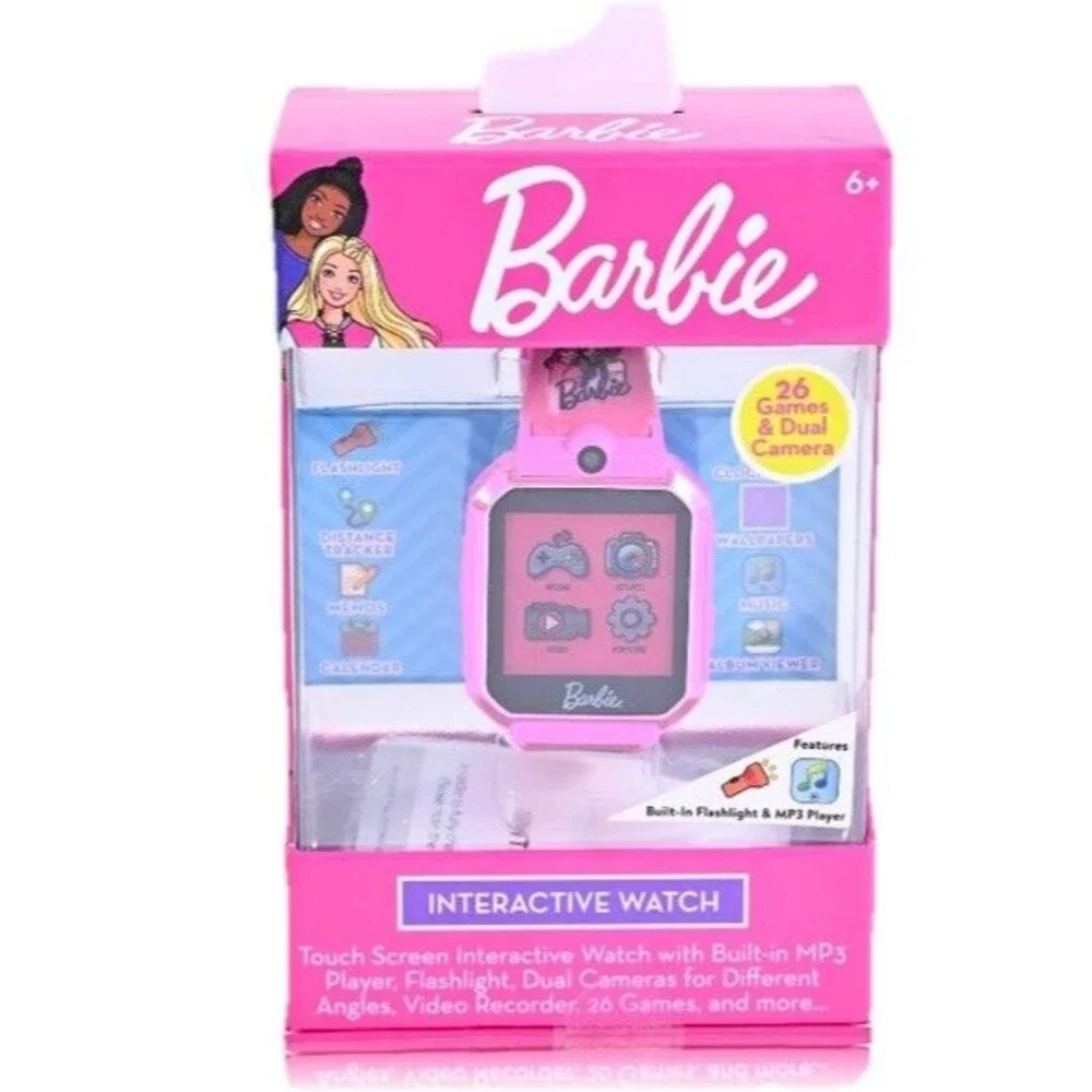 Mattel Barbie Girl’s iTime Touchscreen Smartwatch Silicone Pink Factory Sealed